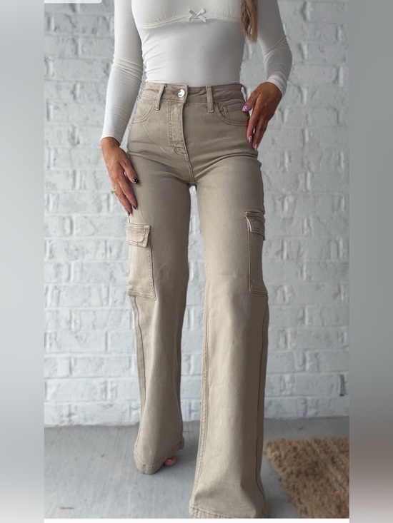 Risen Jeans Pants - Risen Wide Leg cargo- size 31